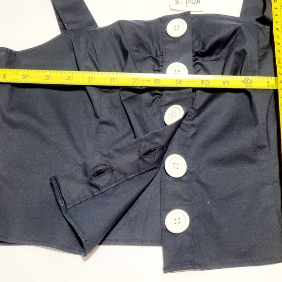 NWT Anxiety Black Stretch Crop Corset Top (L) - Picture 7 of 8